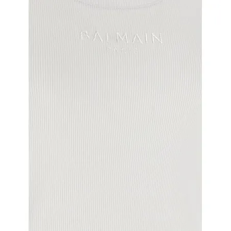 Balmain Logo Embroidery Tank Top - BALMAIN