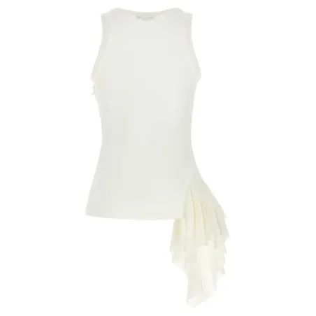 Alexander McQueen Silk Ruffle Tank Top - 