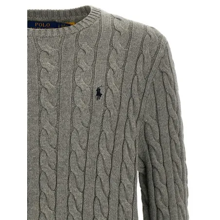 Polo Ralph Lauren Cotton Braided Sweater - RALPH LAUREN
