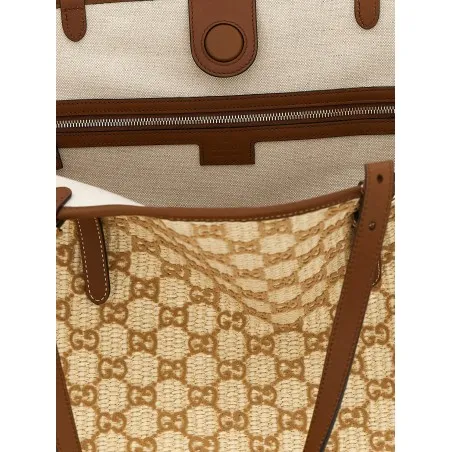 Gucci Large Woven Shopping Bag - Gucci