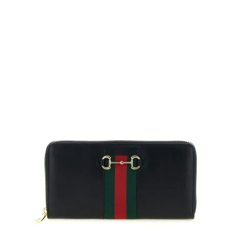 Gucci Horsebit Web Wallet - Gucci