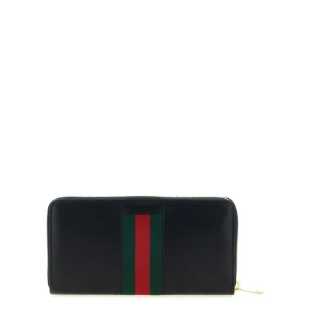 Gucci Horsebit Web Wallet - Gucci