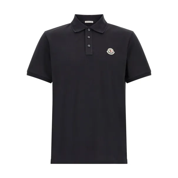 Moncler Logo Patch Polo Shirt - MONCLER