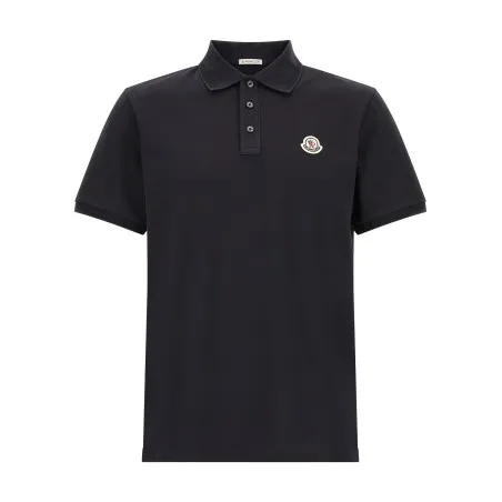 Moncler Logo Patch Polo Shirt - MONCLER