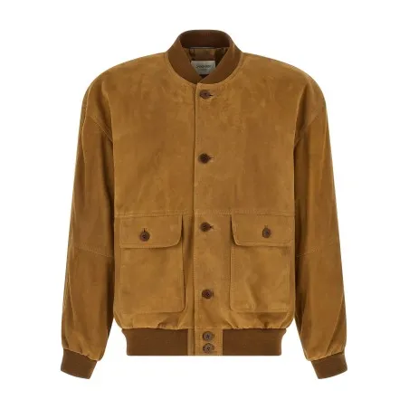 Saint Laurent Suede Bomber Jacket - Yves Saint Laurent