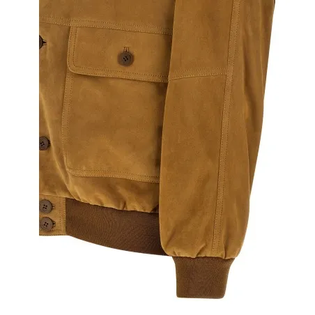 Saint Laurent Suede Bomber Jacket - Yves Saint Laurent