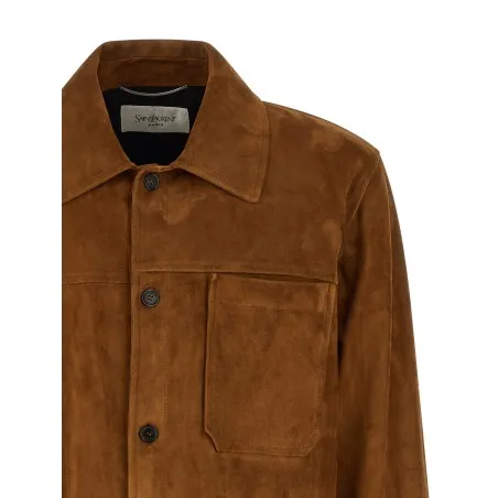 Saint Laurent Suede Overshirt - Yves Saint Laurent