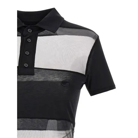 Coperni ‘sheer Striped’ Polo Shirt - Coperni