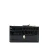 Alexander McQueen Skull zipped leather card case - 
