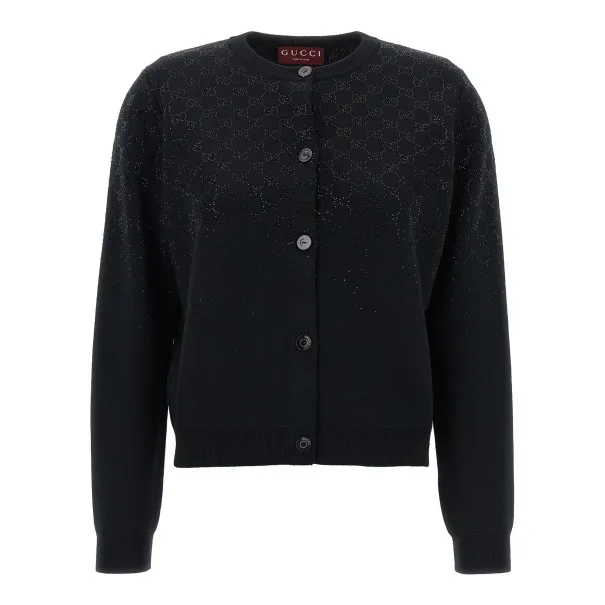 Gucci Gg Crystal Cardigan - Gucci