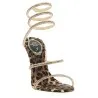 René Caovilla Cleo Leopard Sandals - René Caovilla