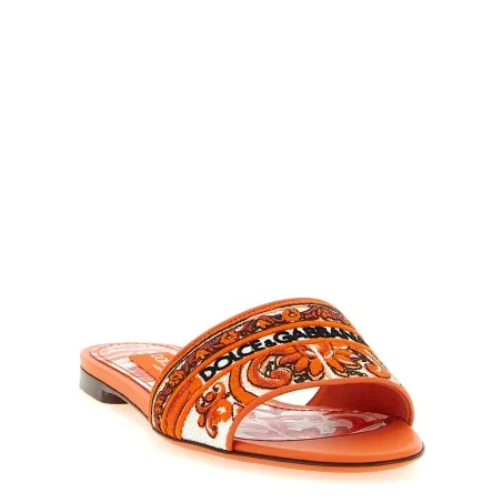Dolce & Gabbana Bianca Slides - Dolce&Gabbana