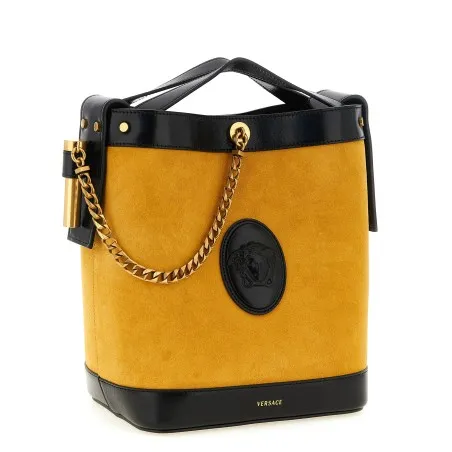 Versace Pivot Small Bucket Bag - VERSACE