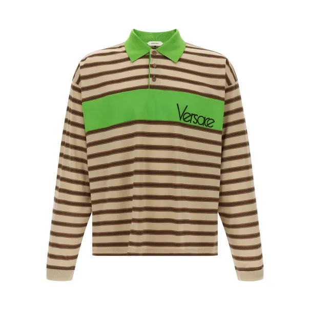 Versace Intarsia Polo Shirt - VERSACE