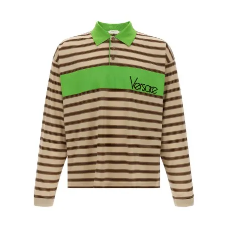 Versace Intarsia Polo Shirt - VERSACE