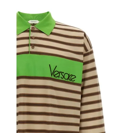 Versace Intarsia Polo Shirt - VERSACE