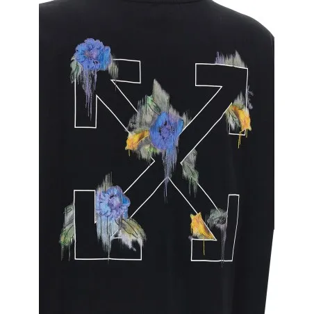 Off White Arrow Out Flower T-shirt - OFF WHITE