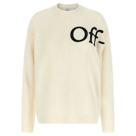 Off White Bookish Shared Sweater - OFF WHITE
