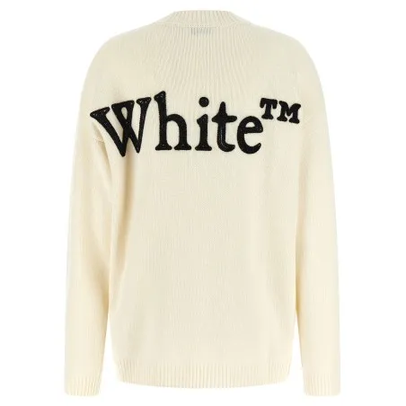 Off White Bookish Shared Sweater - OFF WHITE