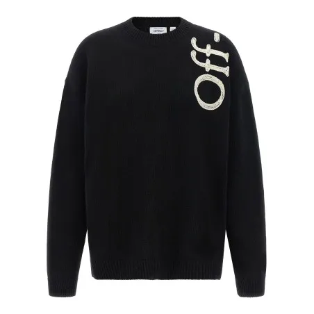 Off White Vertical Bookish Sweater - OFF WHITE