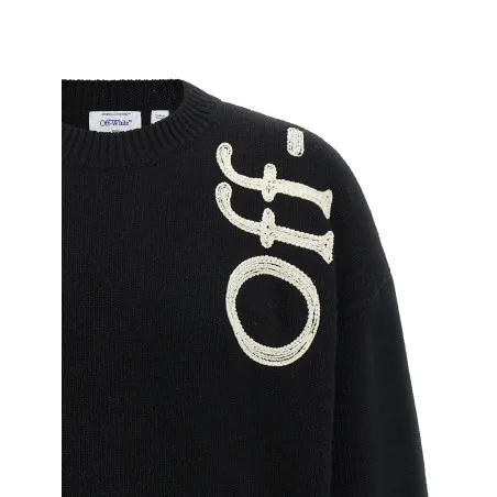 Off White Vertical Bookish Sweater - OFF WHITE