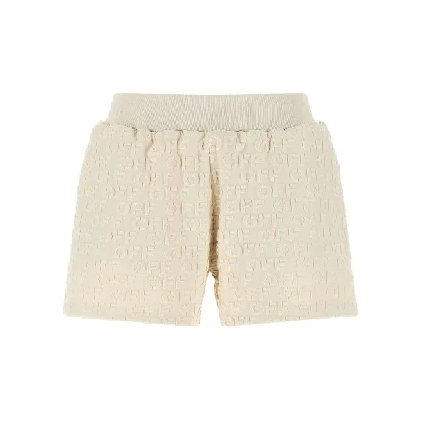 Off White Terry Shorts - OFF WHITE