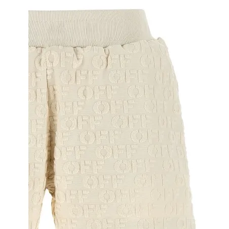 Off White Terry Shorts - OFF WHITE