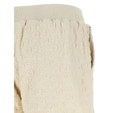 Off White Terry Shorts - OFF WHITE