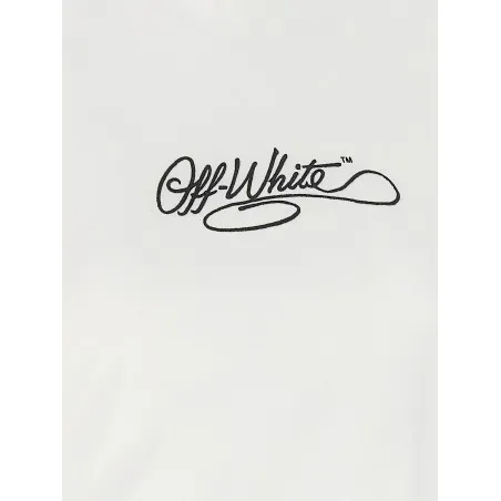 Off White Logo Embroidery T-shirt - OFF WHITE