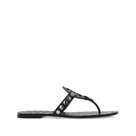 Tory Burch Studded Miller Patent flat sandals - TORY BURCH