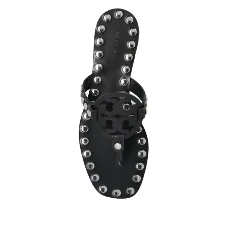 Tory Burch Studded Miller Patent flat sandals - TORY BURCH