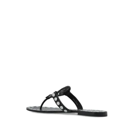 Tory Burch Studded Miller Patent flat sandals - TORY BURCH