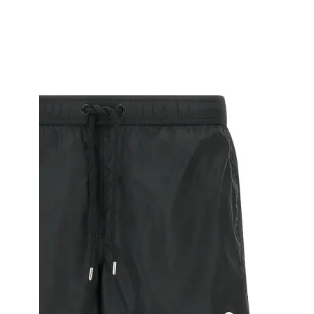 Moncler Logo Patch Swim Shorts - MONCLER