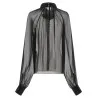 Dolce & Gabbana Chiffon Blouse With Flower - Dolce&Gabbana