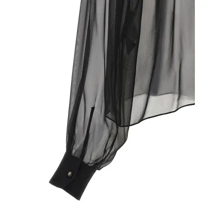 Dolce & Gabbana Chiffon Blouse With Flower - Dolce&Gabbana