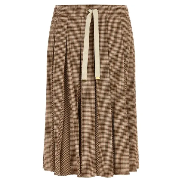 Moncler Pleated Midi Skirt - MONCLER