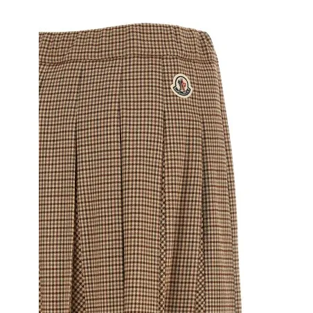 Moncler Pleated Midi Skirt - MONCLER