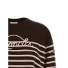 Moncler Striped Sweater With Embroidery - MONCLER