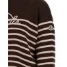 Moncler Striped Sweater With Embroidery - MONCLER