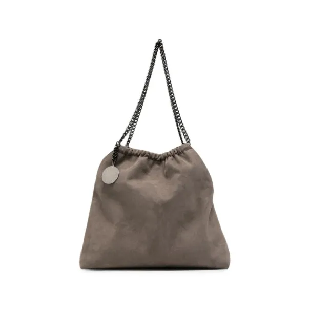 Stella McCartney Faux-Suede Ruched Bag - 