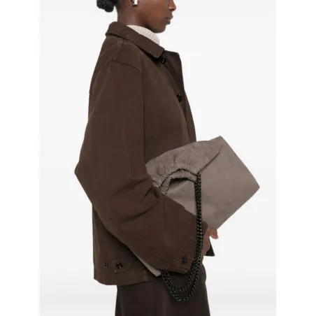 Stella McCartney Faux-Suede Ruched Bag - 