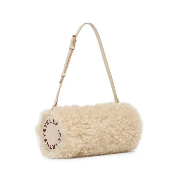 Stella McCartney Faux-Shearling Cylinder Bag - 