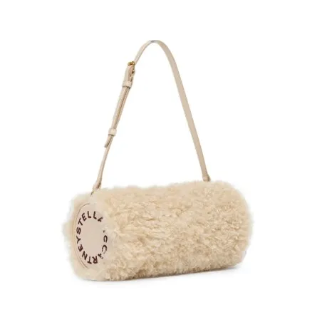 Stella McCartney Faux-Shearling Cylinder Bag - 