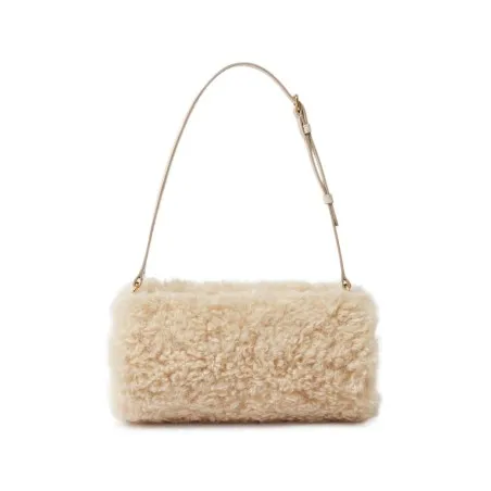 Stella McCartney Faux-Shearling Cylinder Bag - 
