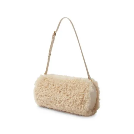 Stella McCartney Faux-Shearling Cylinder Bag - 