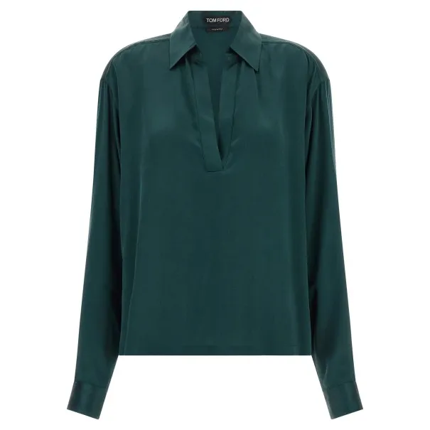 Tom Ford Satin Silk Polo Shirt - Tom Ford