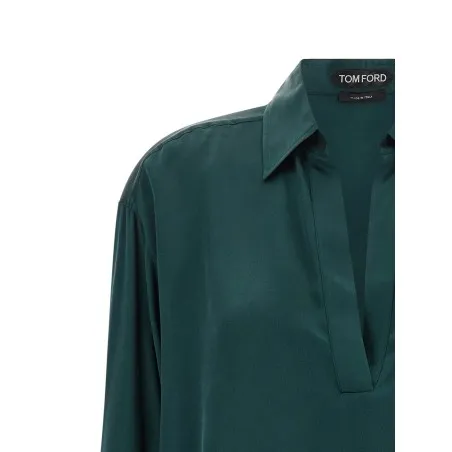 Tom Ford Satin Silk Polo Shirt - Tom Ford