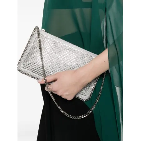 Stella McCartney Falabella Crystal Clutch Shoulder Bag - 