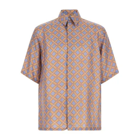 Fendi Net Print Silk Shirt - FENDI