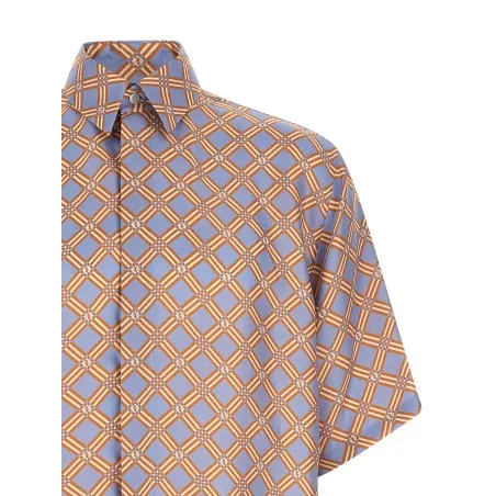 Fendi Net Print Silk Shirt - FENDI